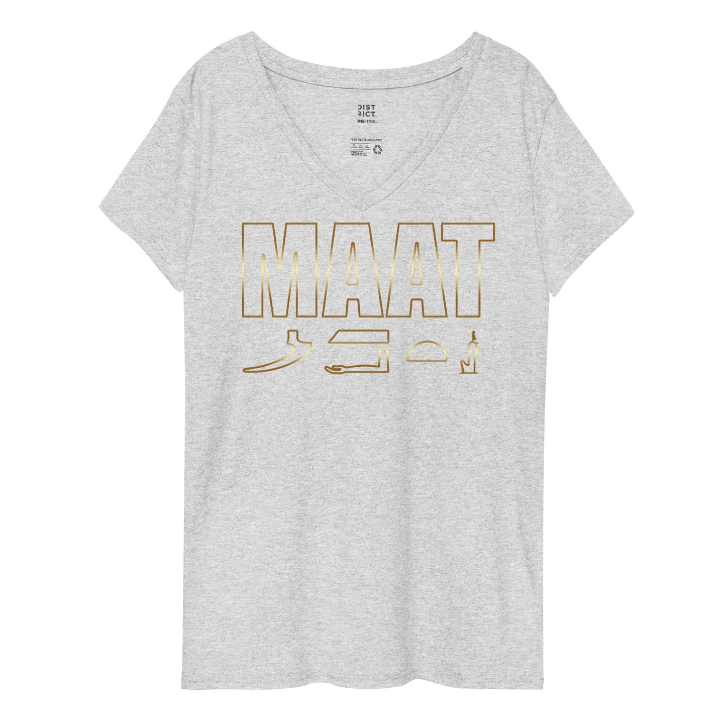 MAAT FOREVER Women’s recycled v-neck t-shirt MAAT