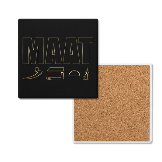 MAAT FOREVER Square Ceramic Coasters