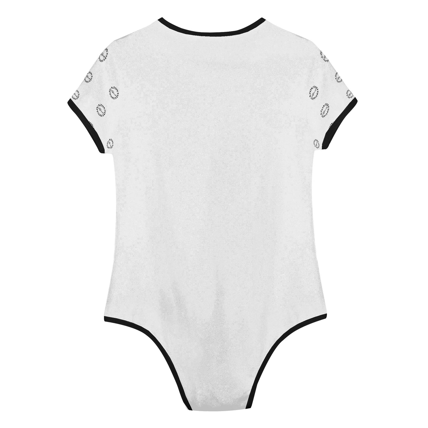 AZONTO Womens Crew Neck Short Sleeve Slim Fit Bodysuit