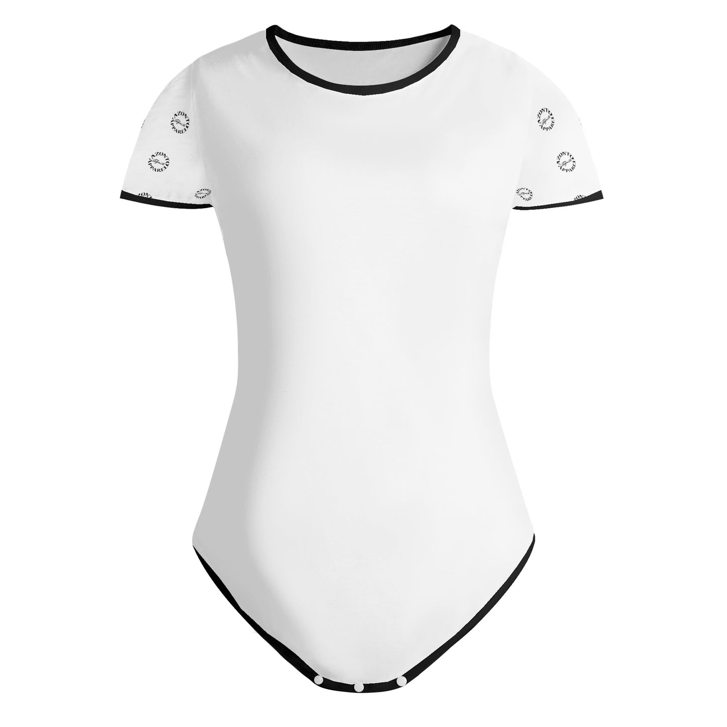 Azonto Womens Crew Neck Short Sleeve Slim Fit Bodysuit