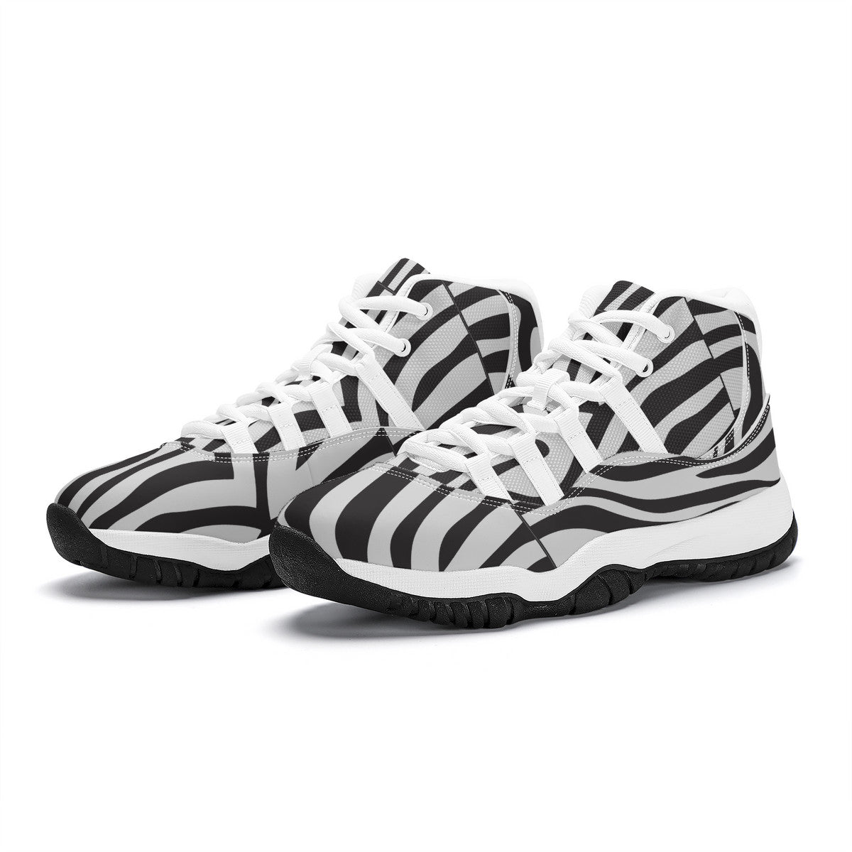 AZONTO  SF_S38 High Top Air Retro Sneakers - White
