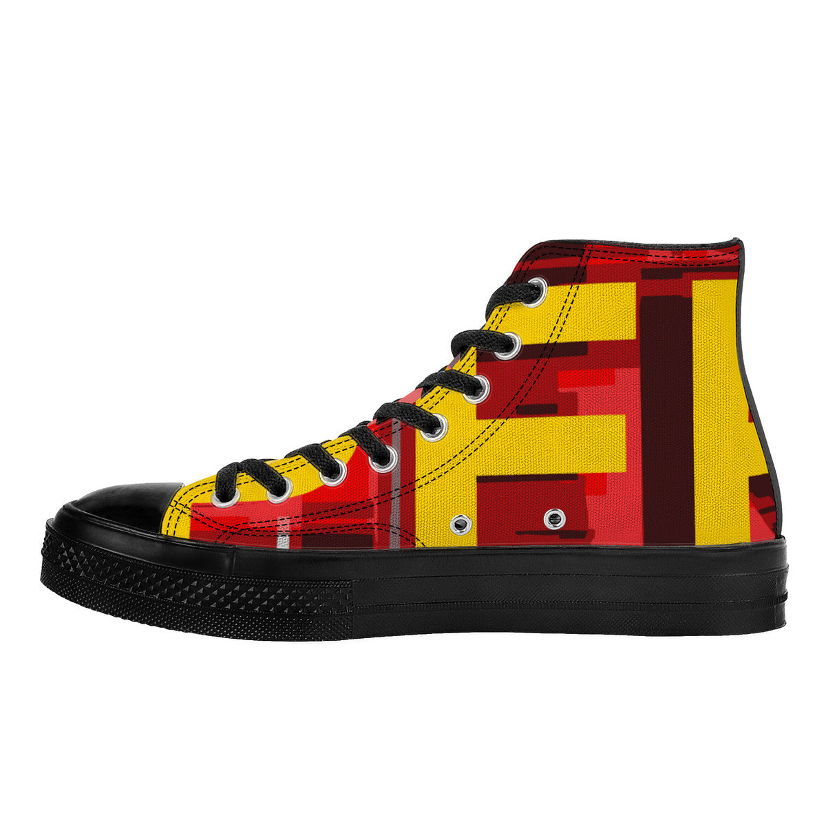 I LOVE PERMACULTURE SF_D71 High Top Canvas Shoes - Black