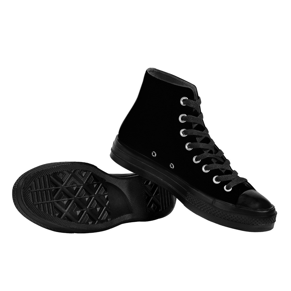 AZONTO SF_D71 High Top Canvas Shoes - Black