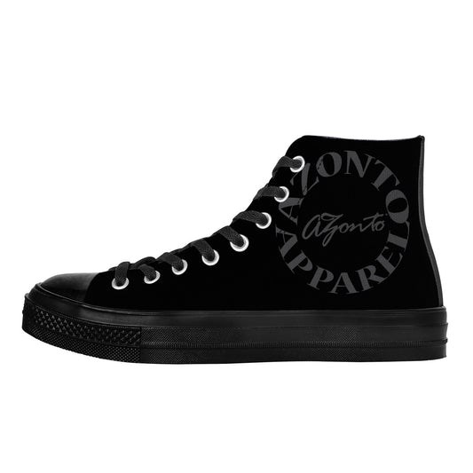 AZONTO SF_D71 High Top Canvas Shoes - Black