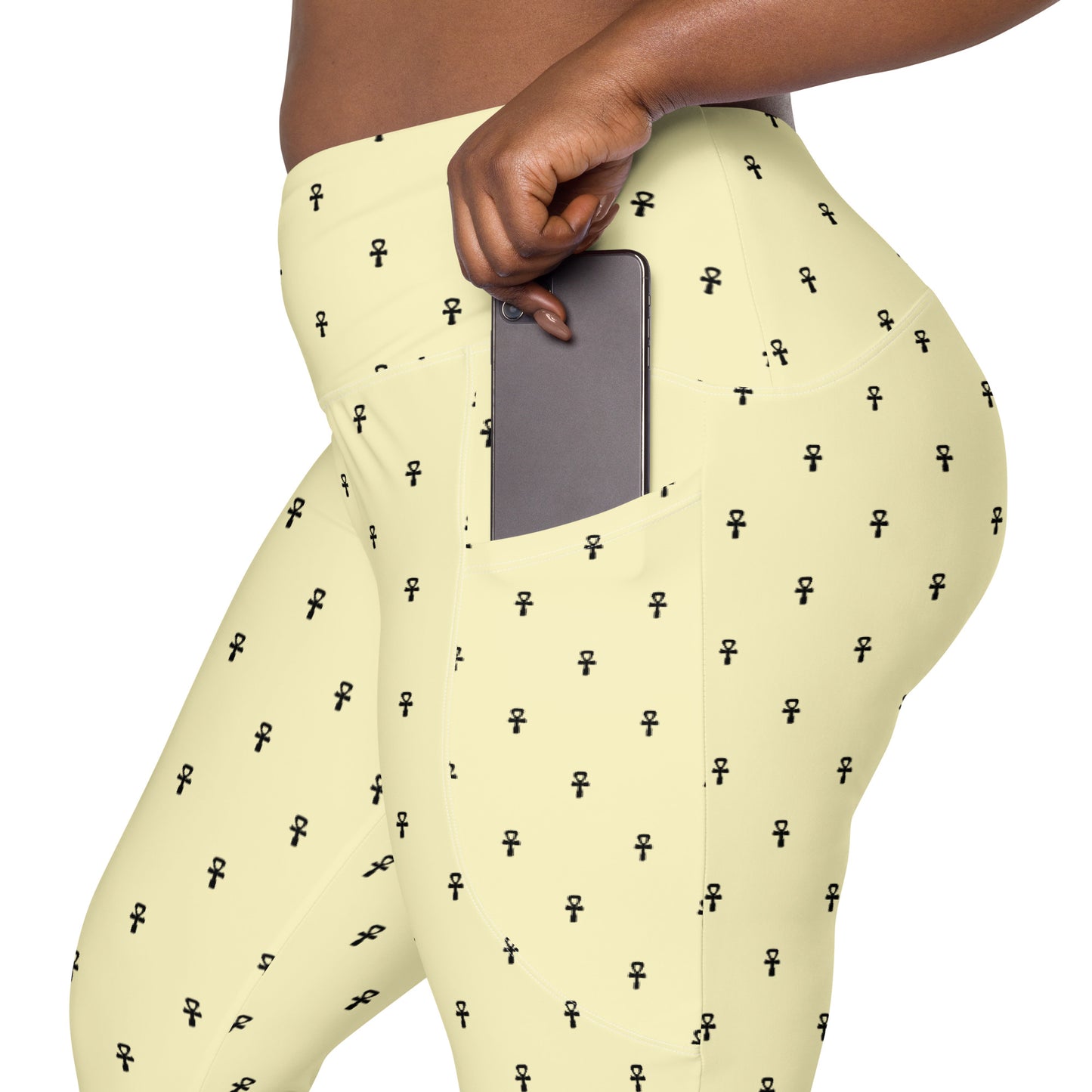MAAT FOREVER Leggings with pockets ANKH
