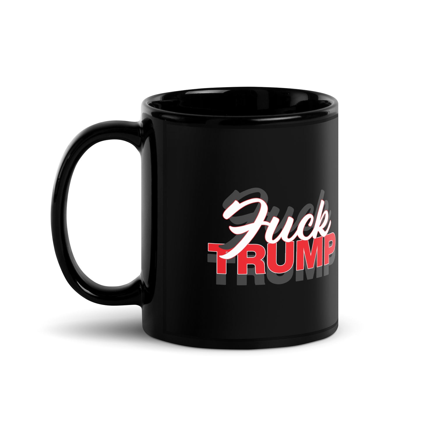 F TRUMP Black Glossy Mug