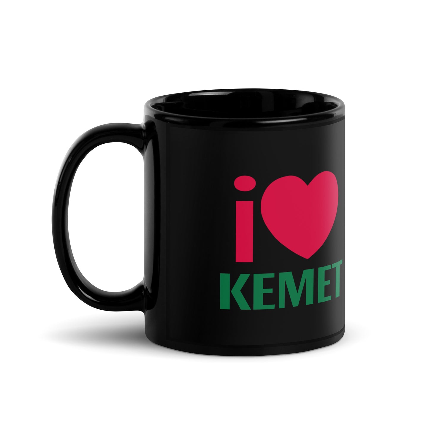 I LOVE KEMET Black Glossy Mug