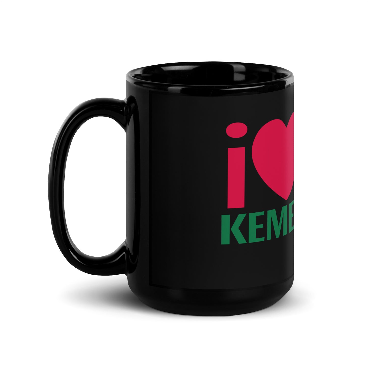 I LOVE KEMET Black Glossy Mug