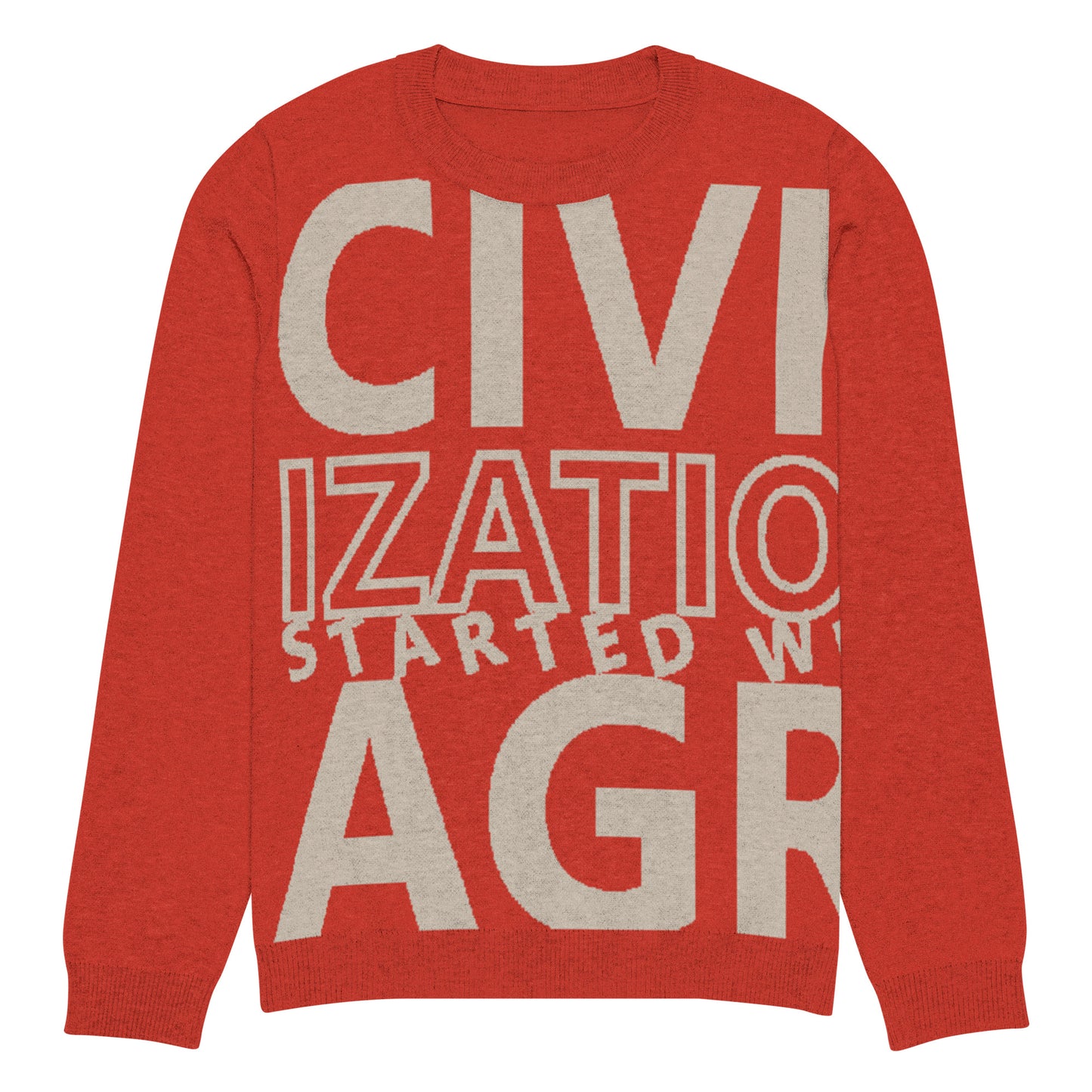 CIVILIZATION Knitted crew neck sweater