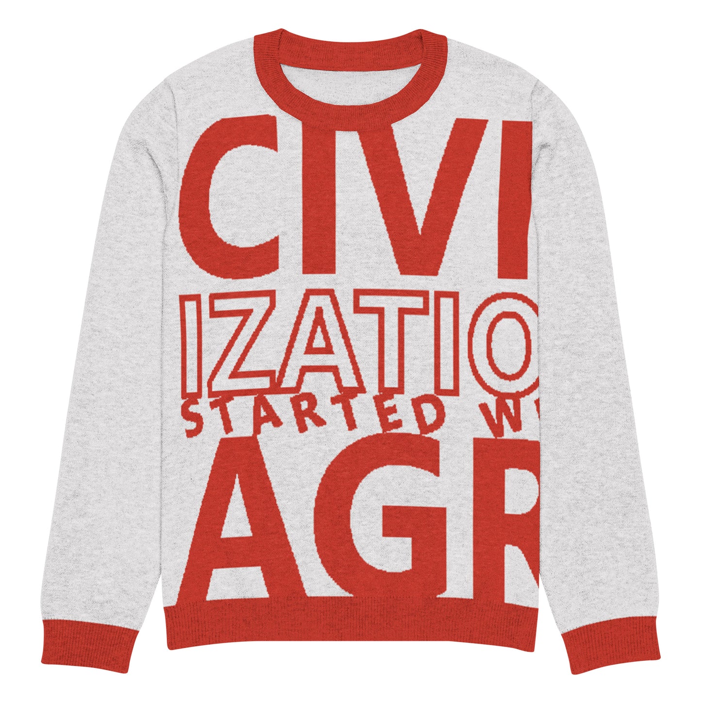 CIVILIZATION Knitted crew neck sweater