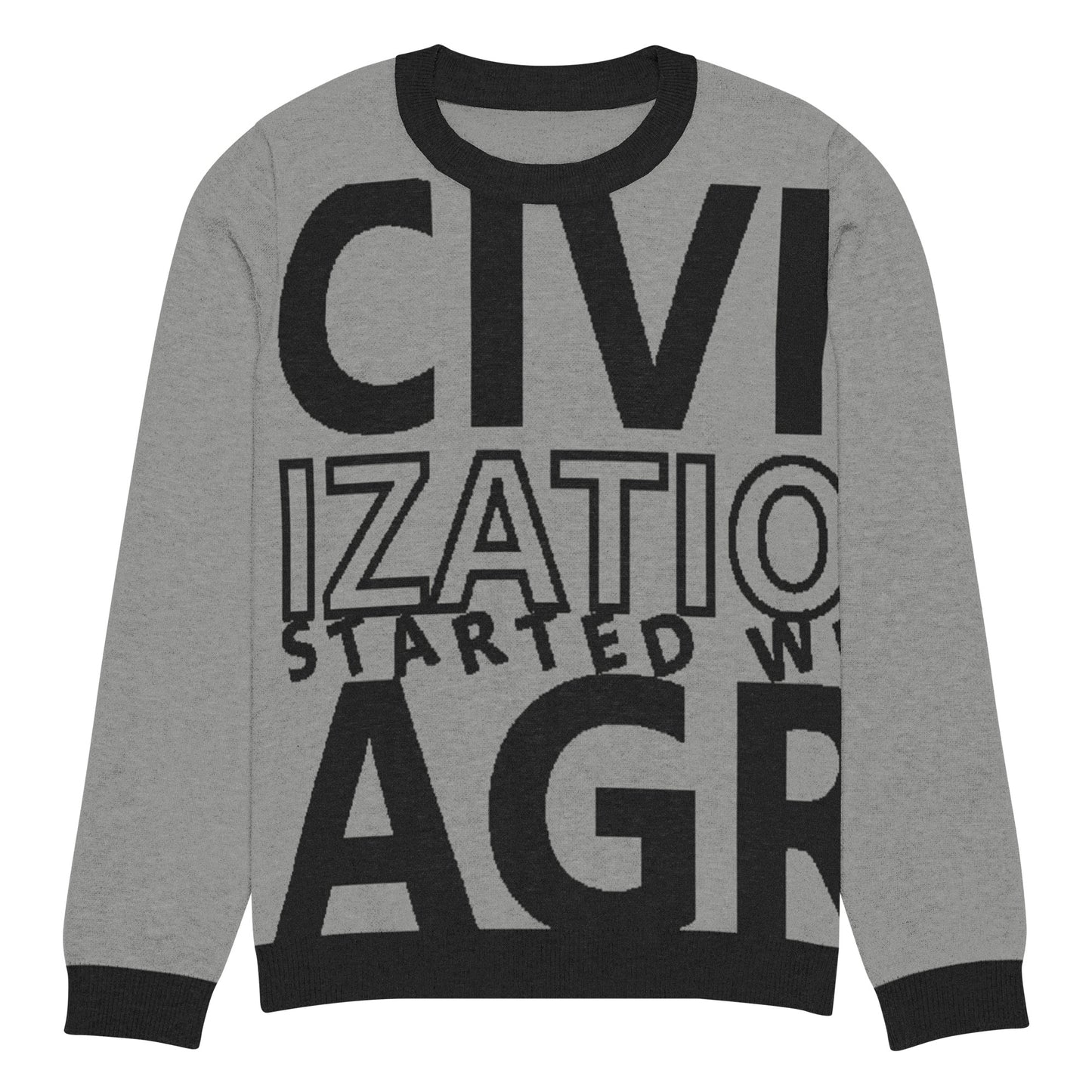 CIVILIZATION Knitted crew neck sweater