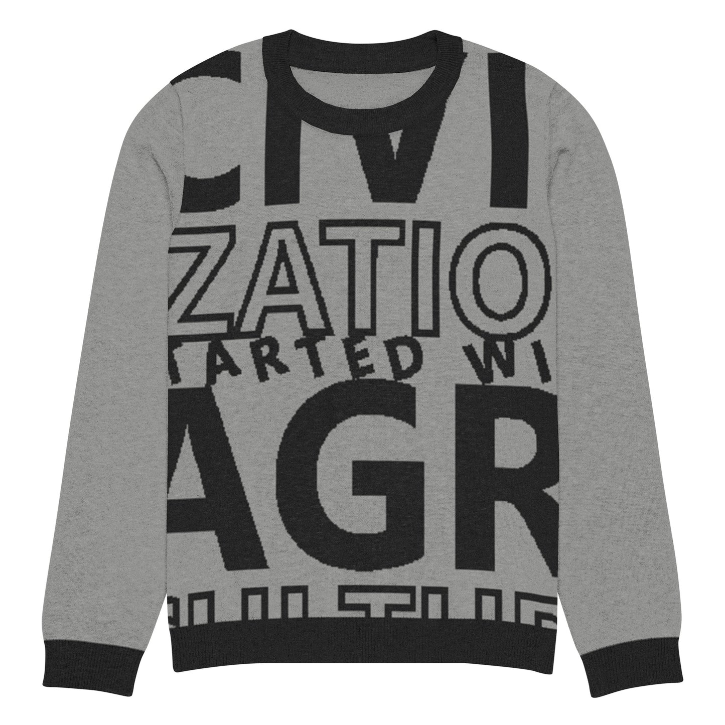 CIVILIZATION Knitted crew neck sweater