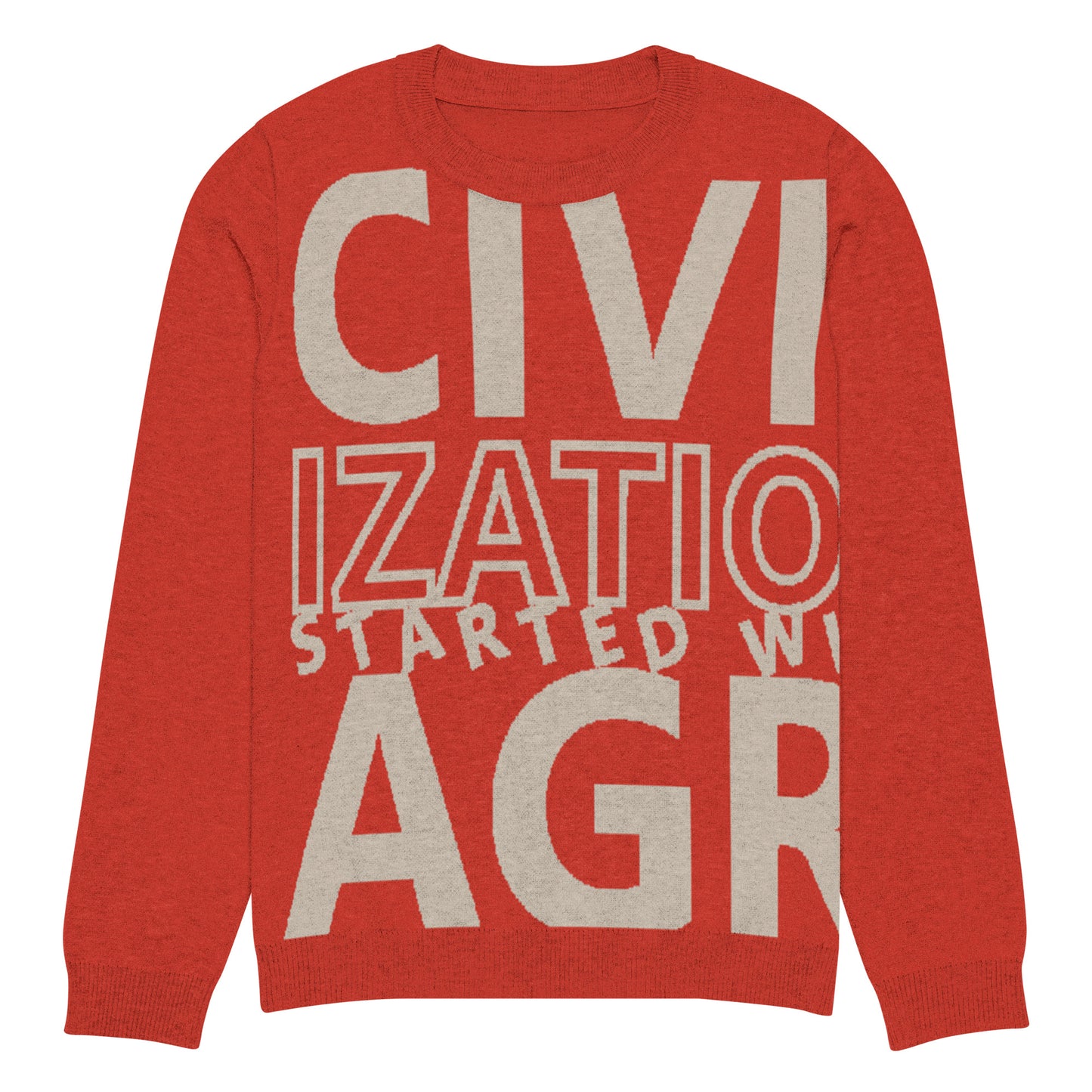 CIVILIZATION Knitted crew neck sweater