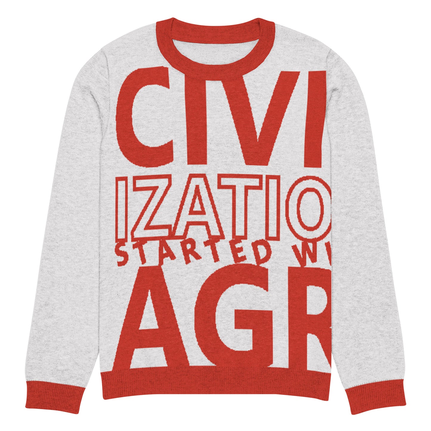 CIVILIZATION Knitted crew neck sweater