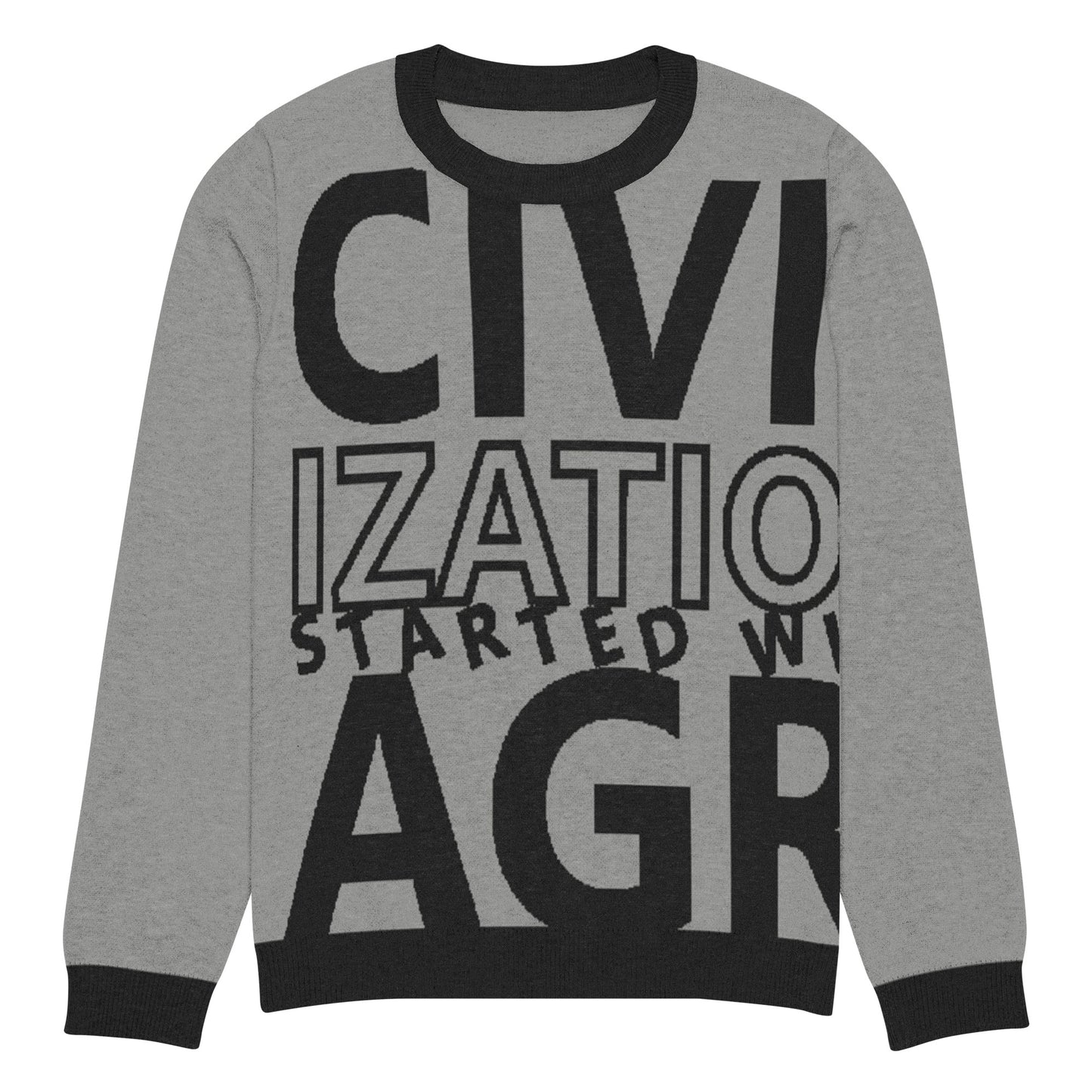 CIVILIZATION Knitted crew neck sweater