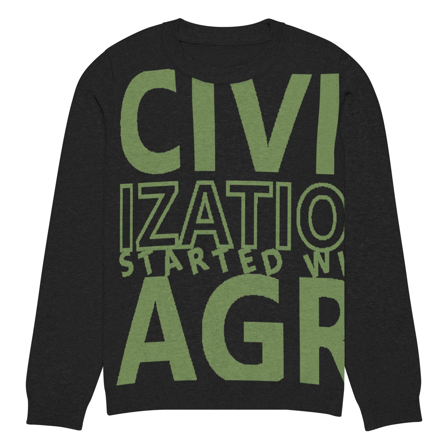 CIVILIZATION Knitted crew neck sweater