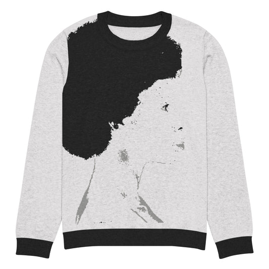 AFRO LADY Knitted crew neck sweater