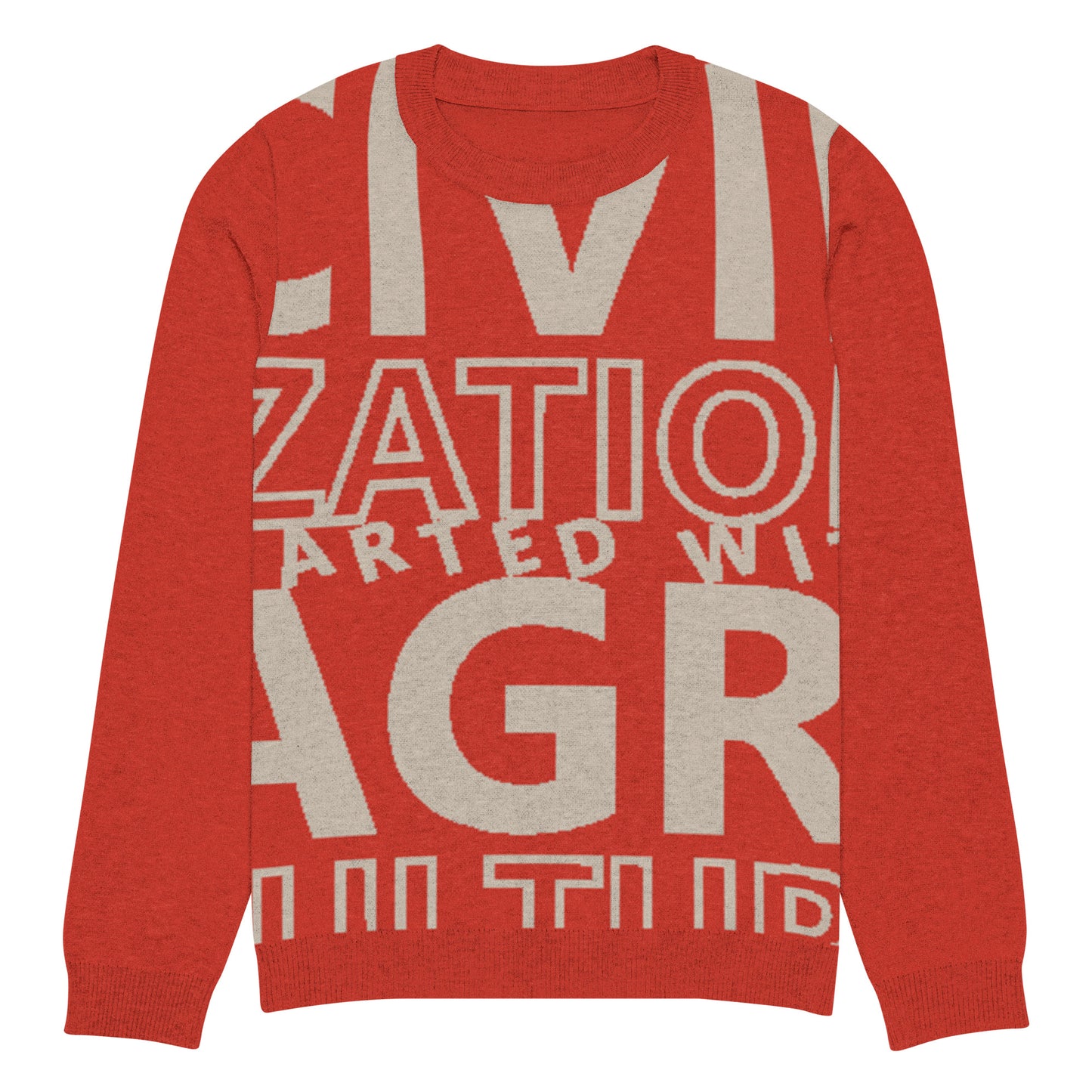 CIVILIZATION Knitted crew neck sweater