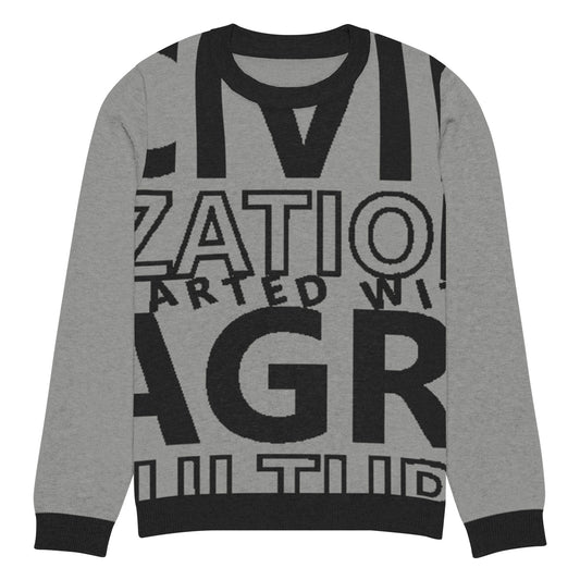 CIVILIZATION Knitted crew neck sweater