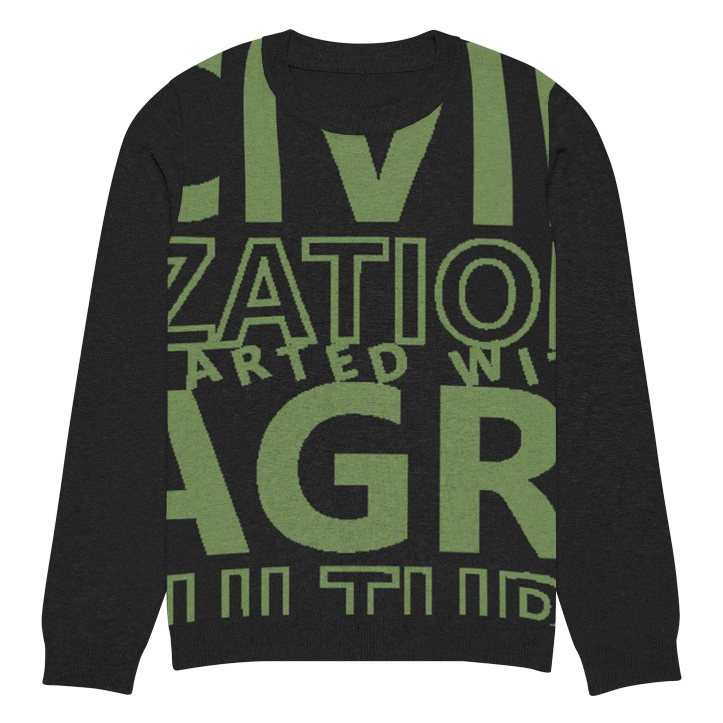 CIVILIZATION Knitted crew neck sweater