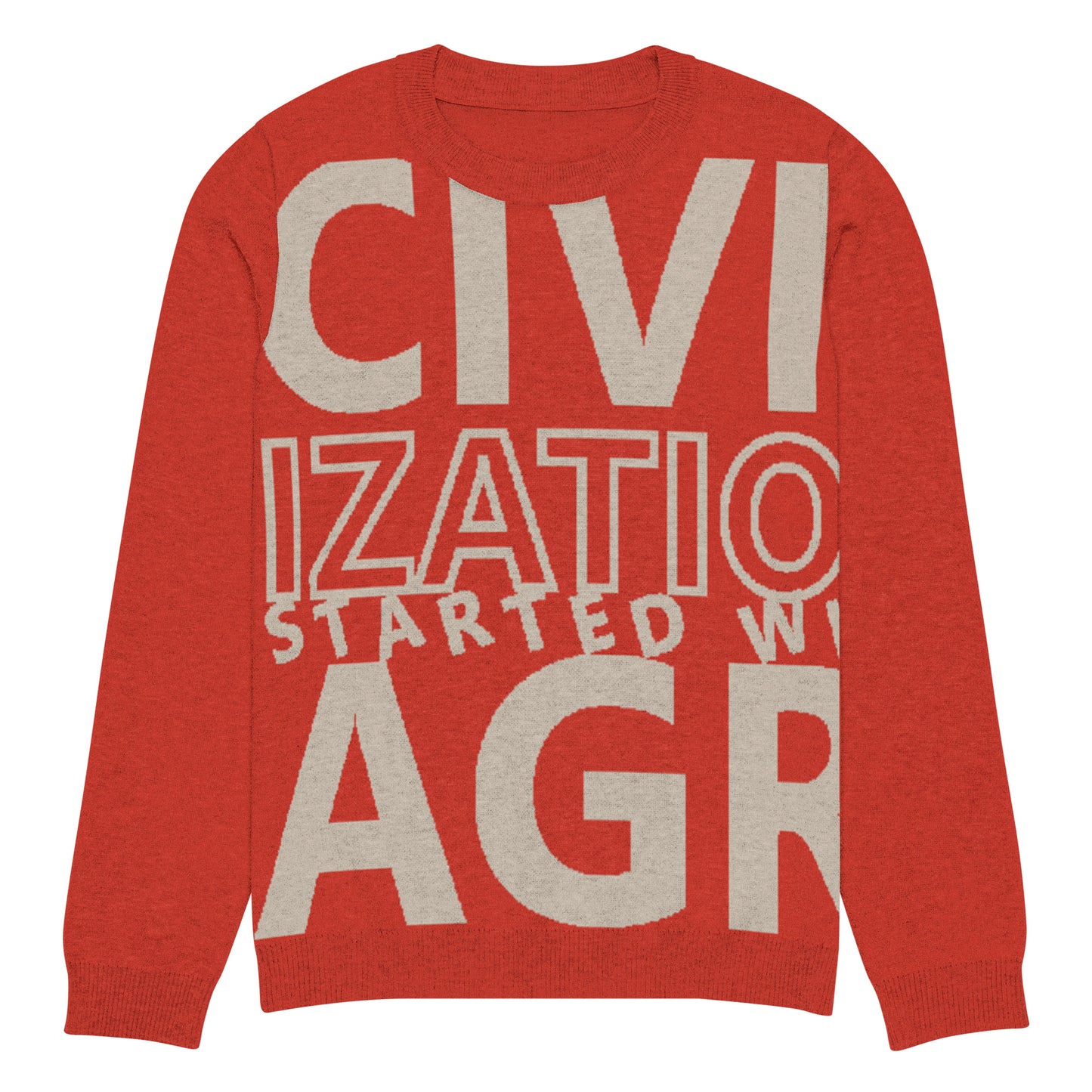 CIVILIZATION Knitted crew neck sweater