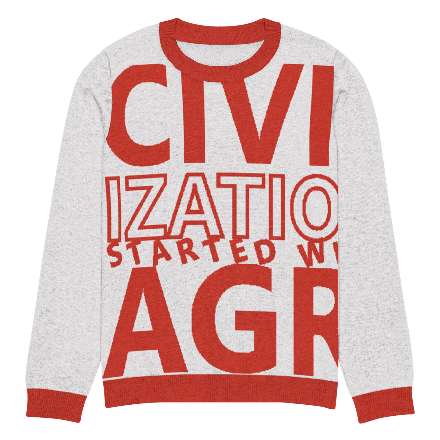 CIVILIZATION Knitted crew neck sweater