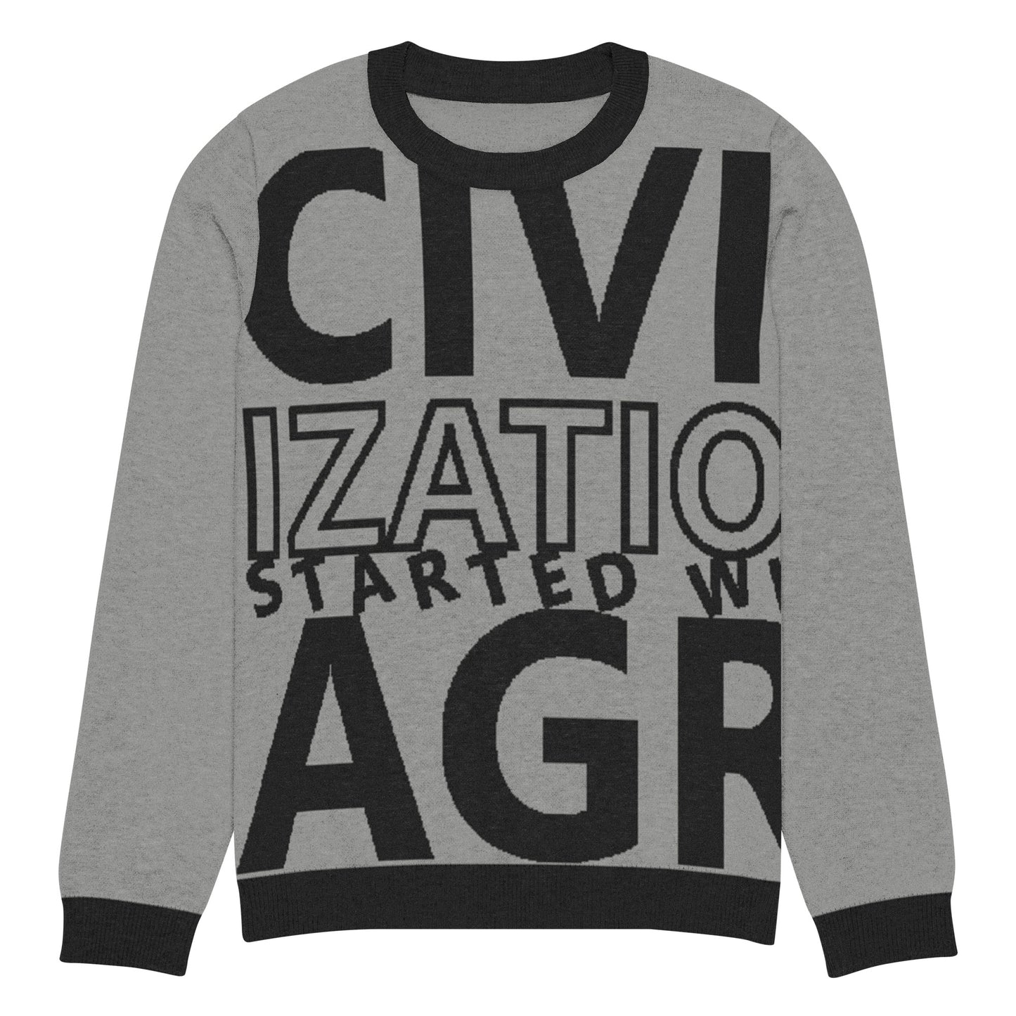 CIVILIZATION Knitted crew neck sweater