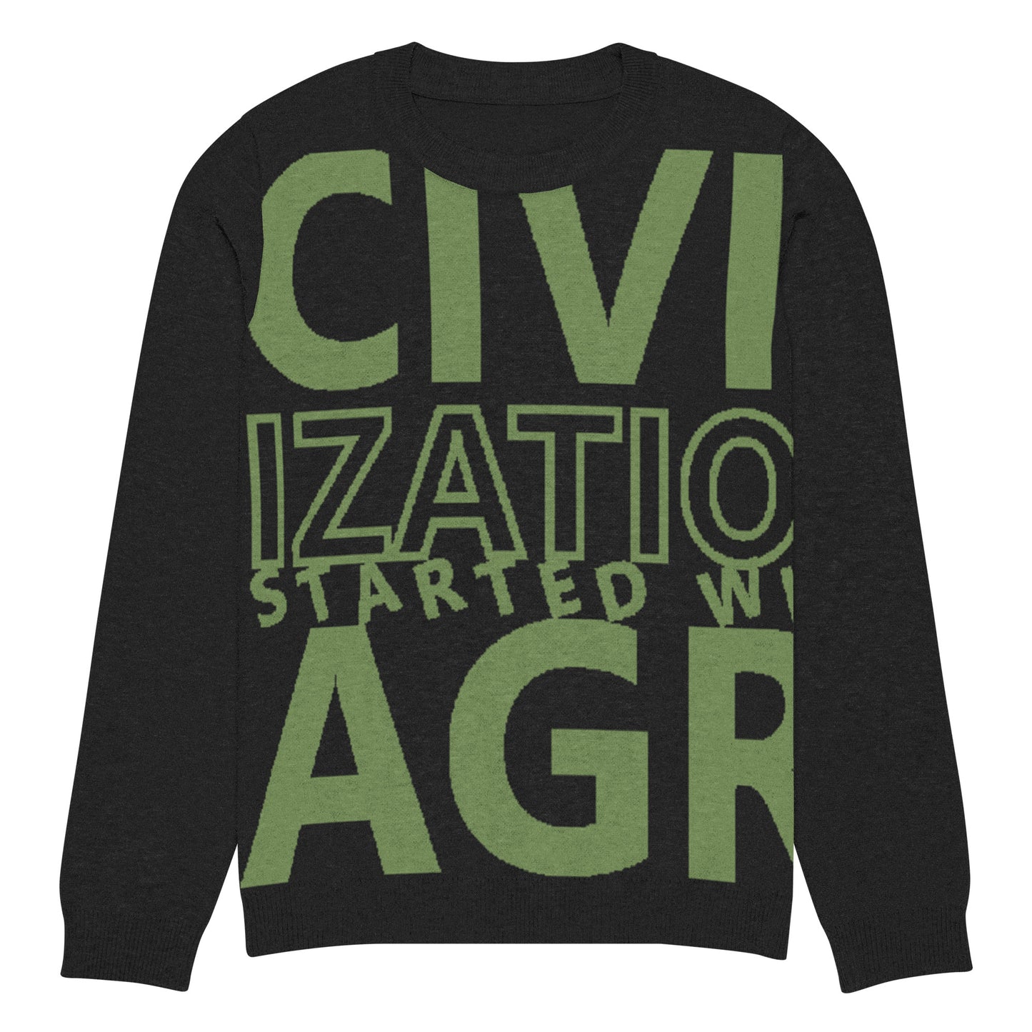 CIVILIZATION Knitted crew neck sweater