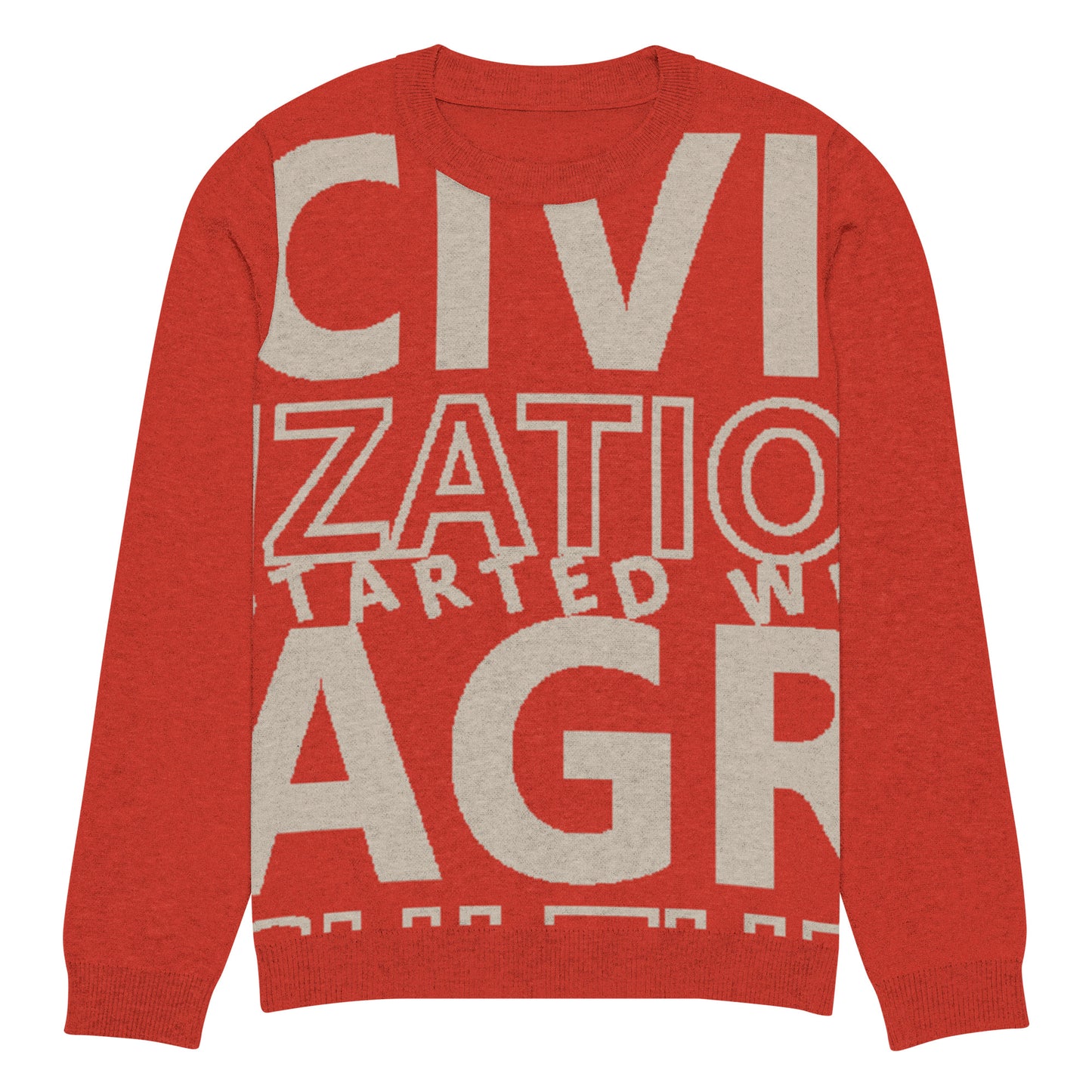 CIVILIZATION Knitted crew neck sweater