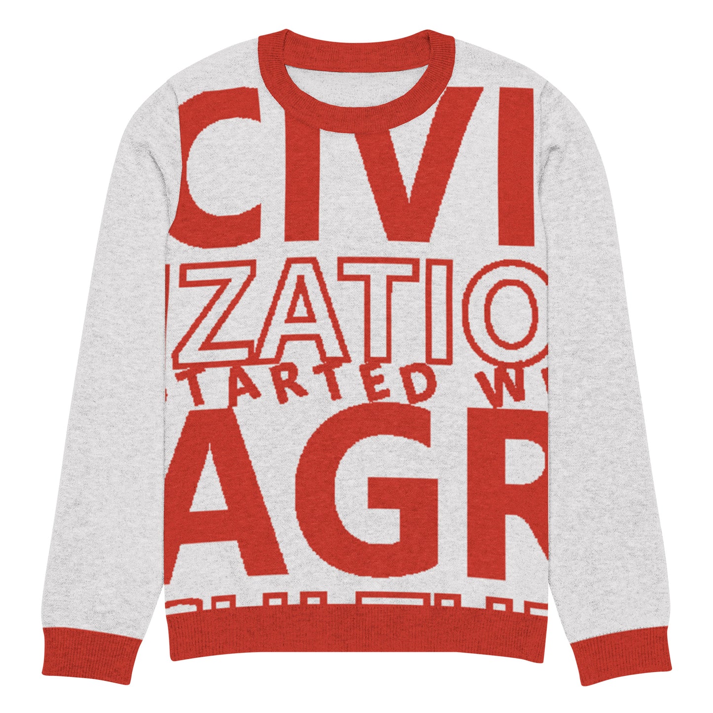 CIVILIZATION Knitted crew neck sweater