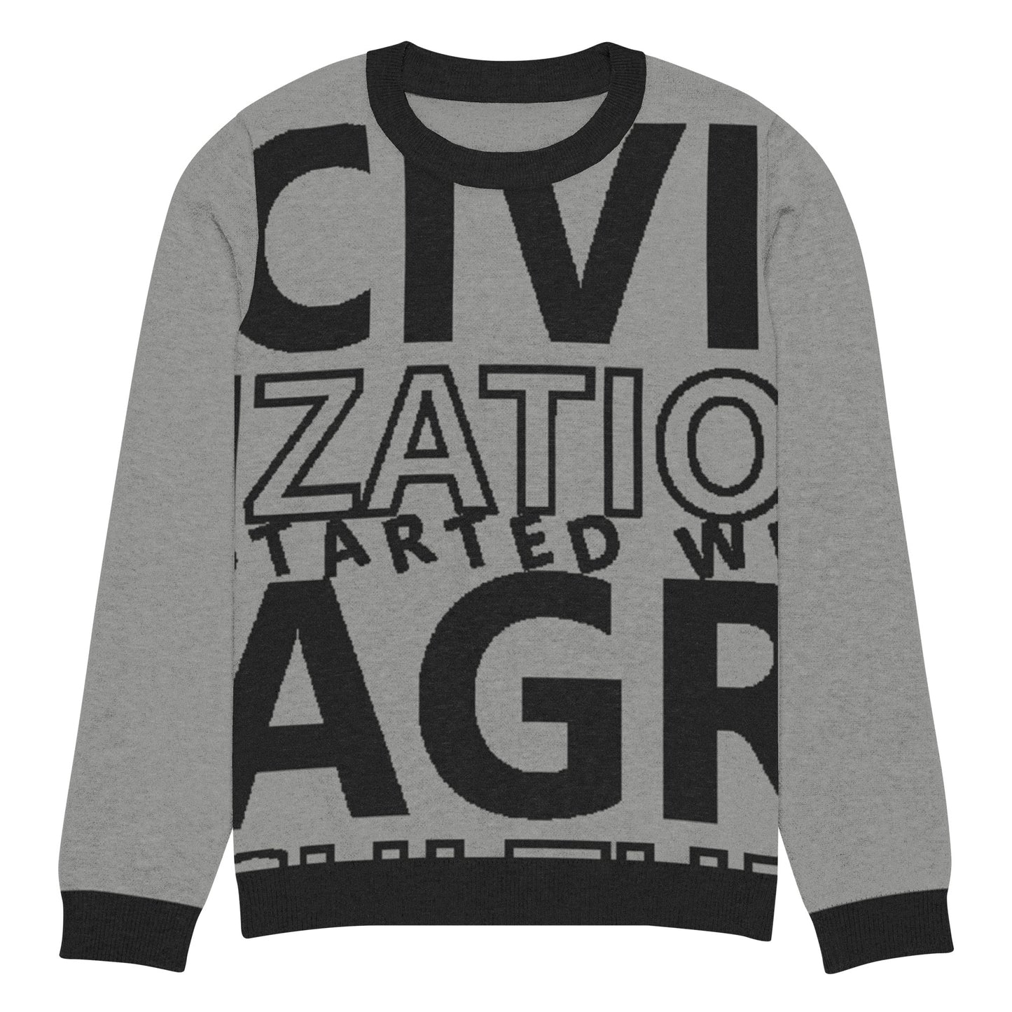 CIVILIZATION Knitted crew neck sweater