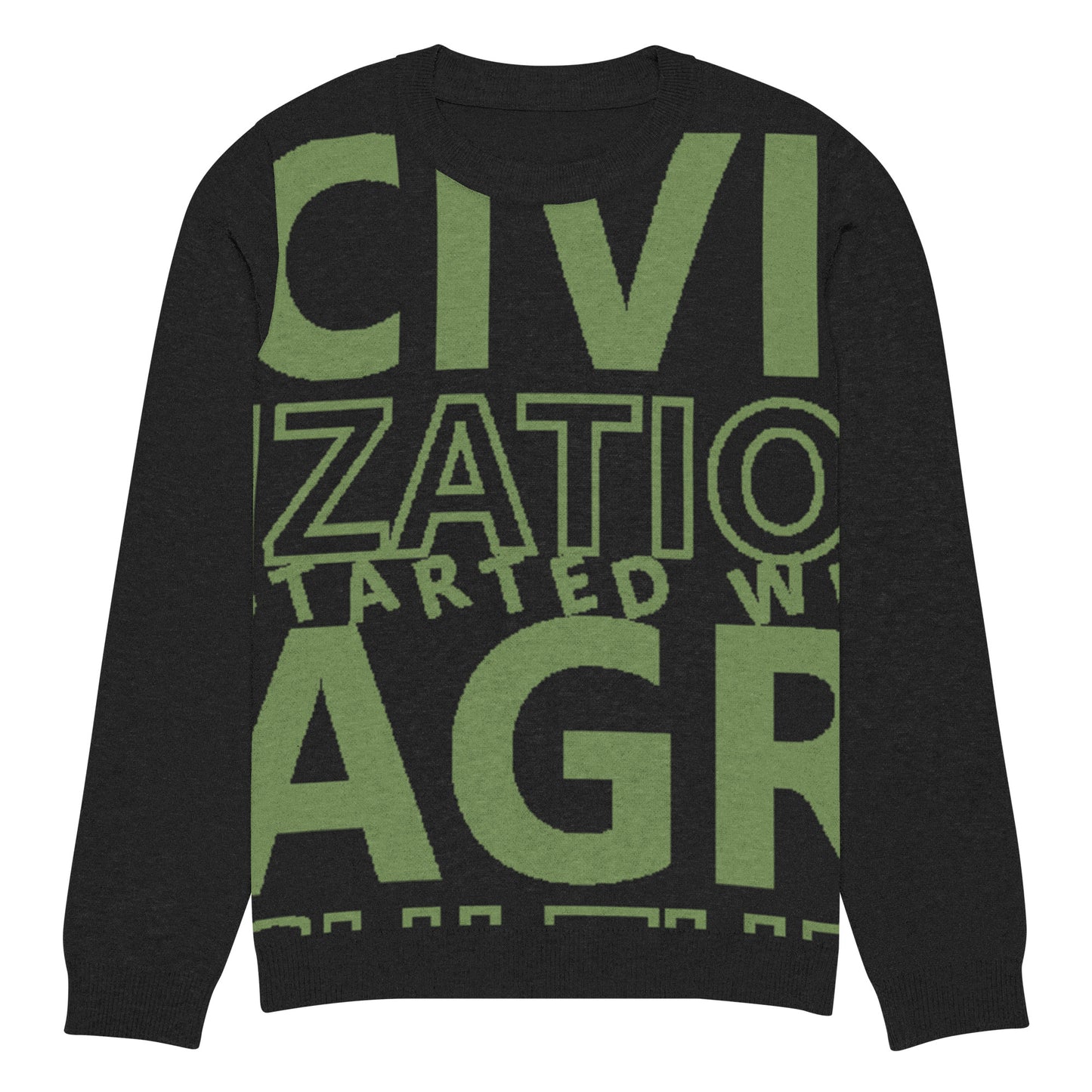 CIVILIZATION Knitted crew neck sweater