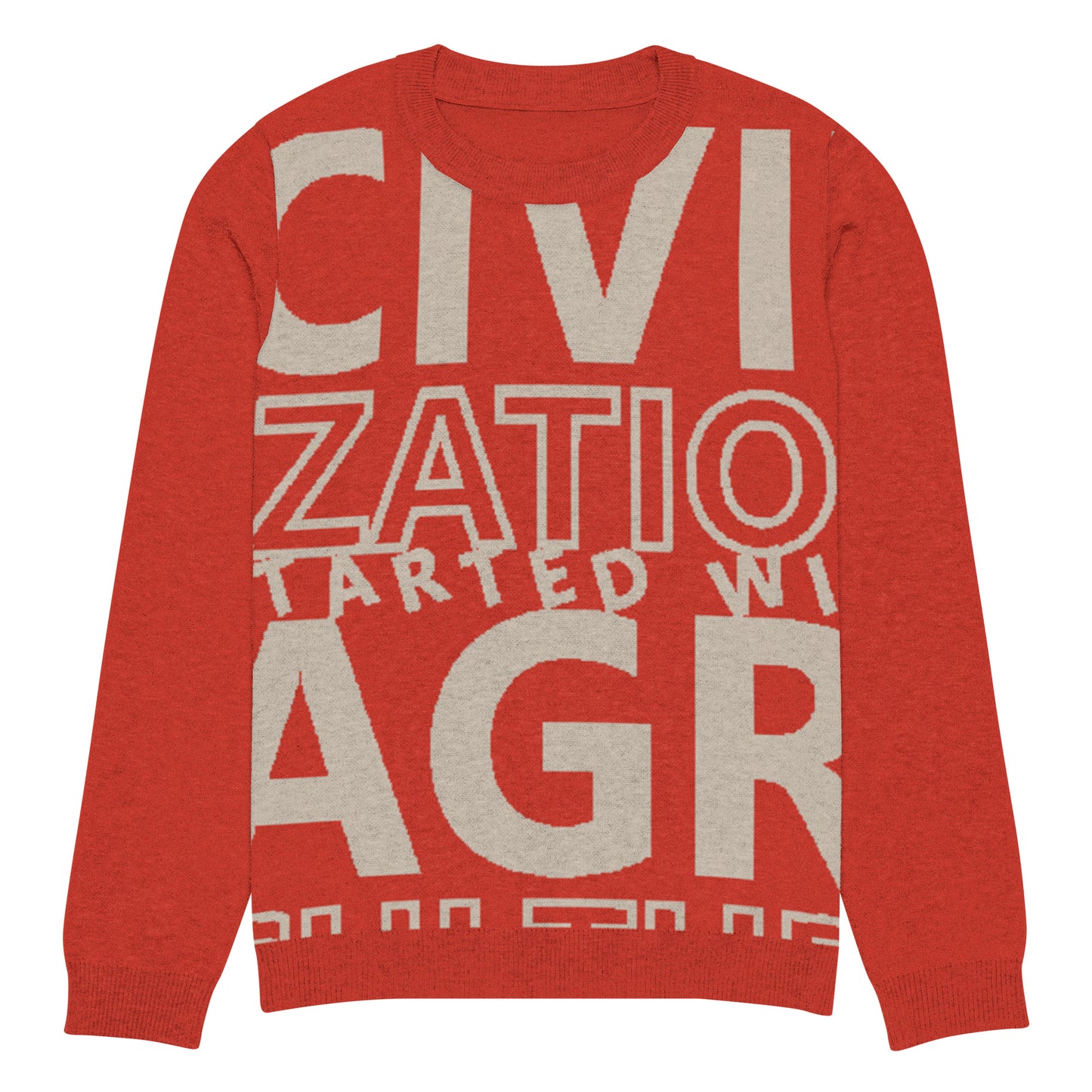 CIVILIZATION Knitted crew neck sweater