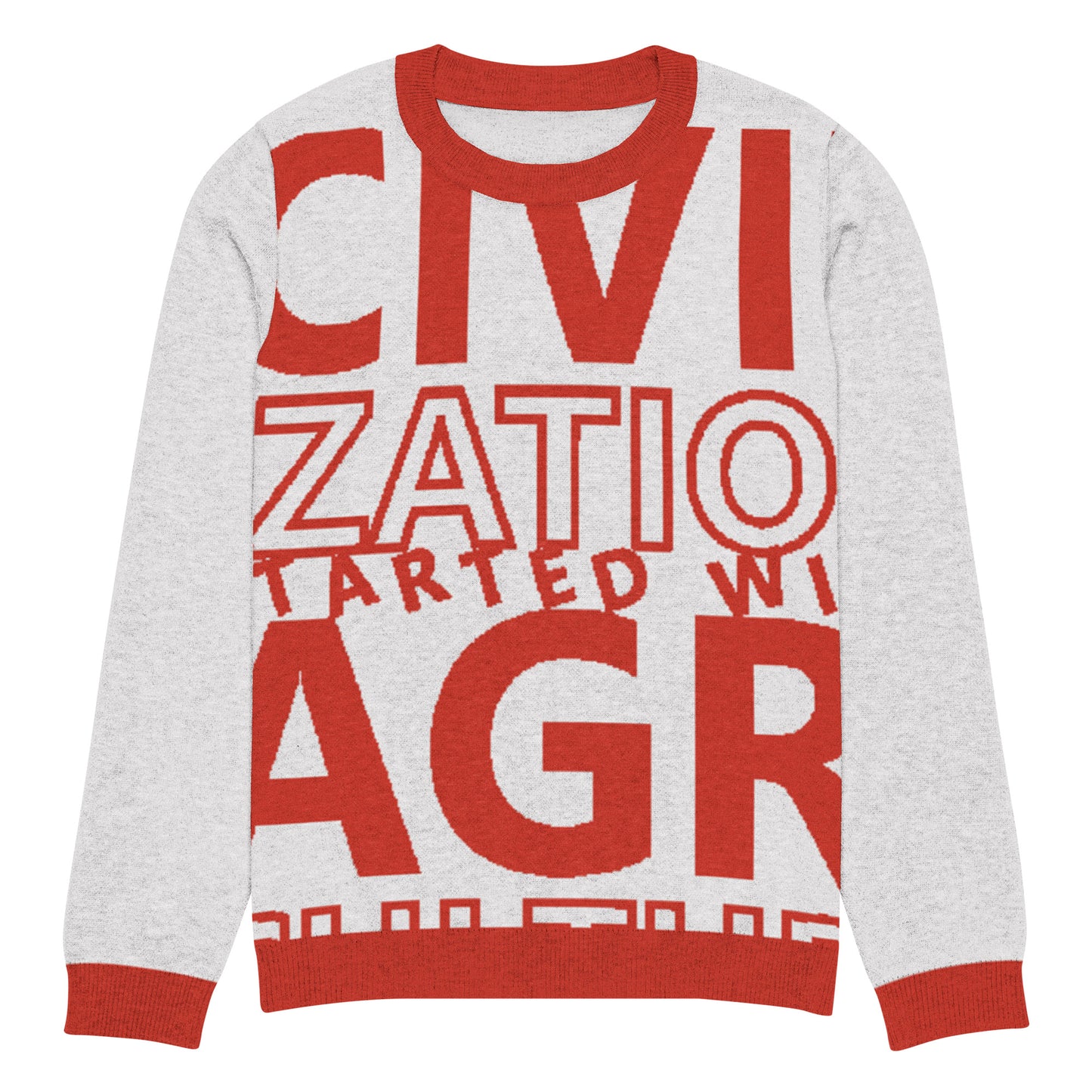 CIVILIZATION Knitted crew neck sweater