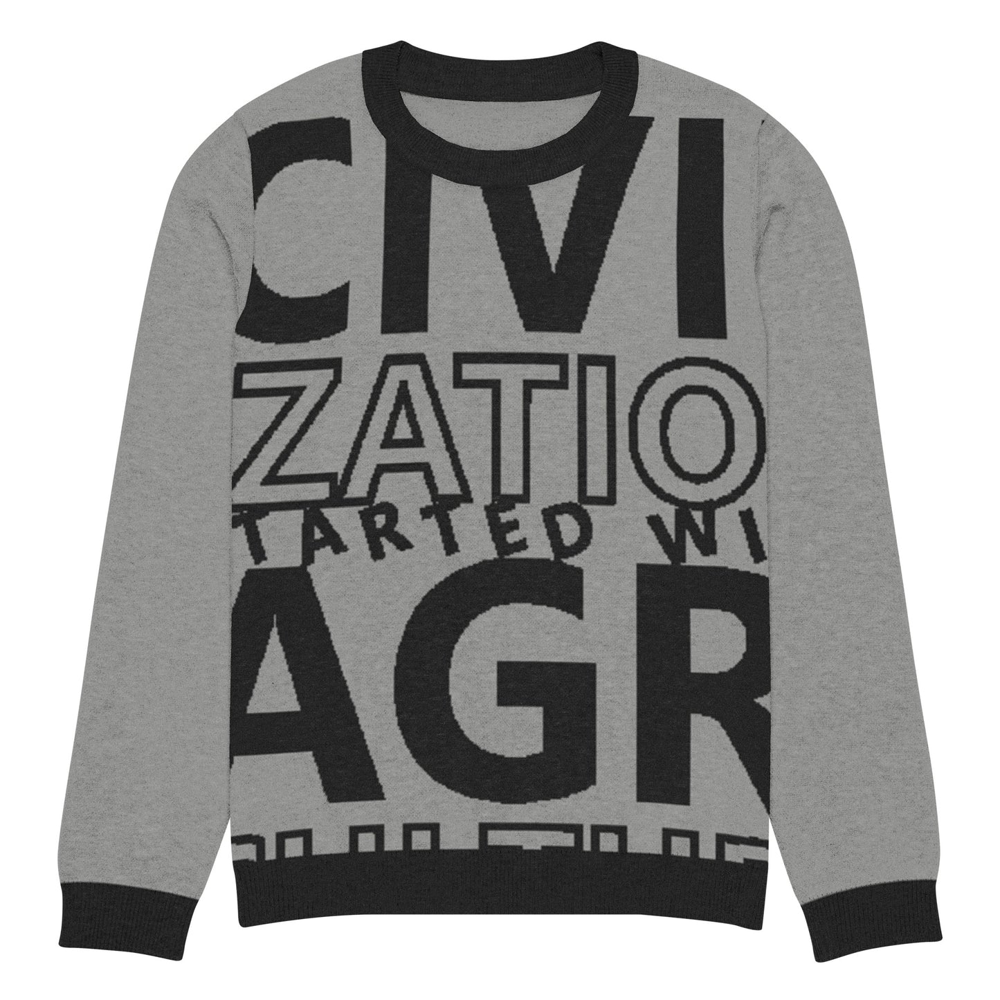 CIVILIZATION Knitted crew neck sweater