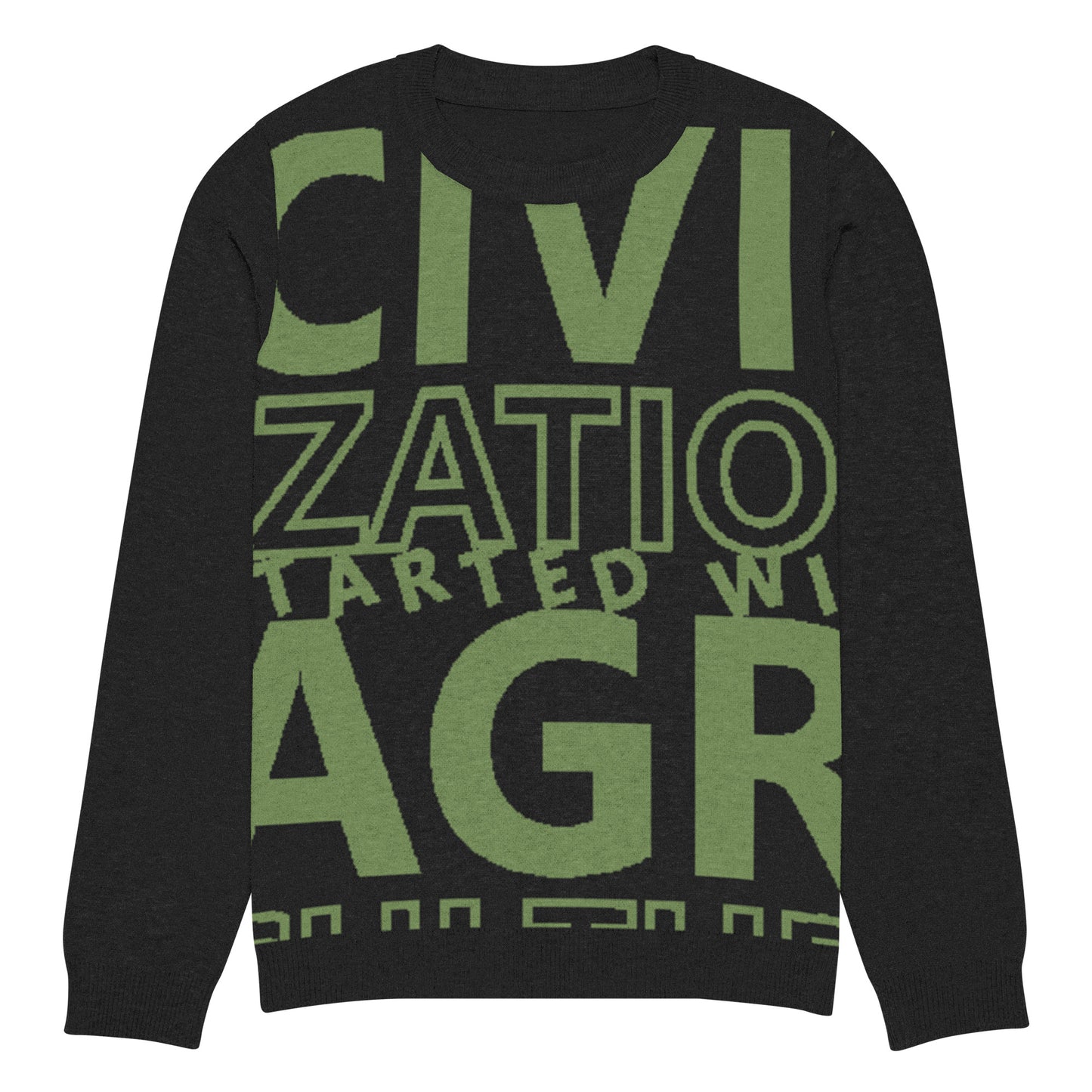 CIVILIZATION Knitted crew neck sweater