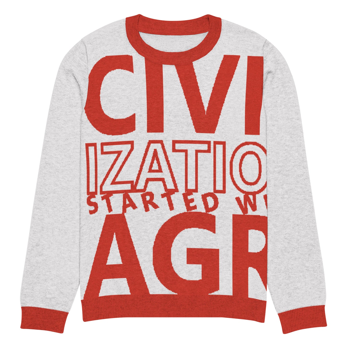 CIVILIZATION Knitted crew neck sweater