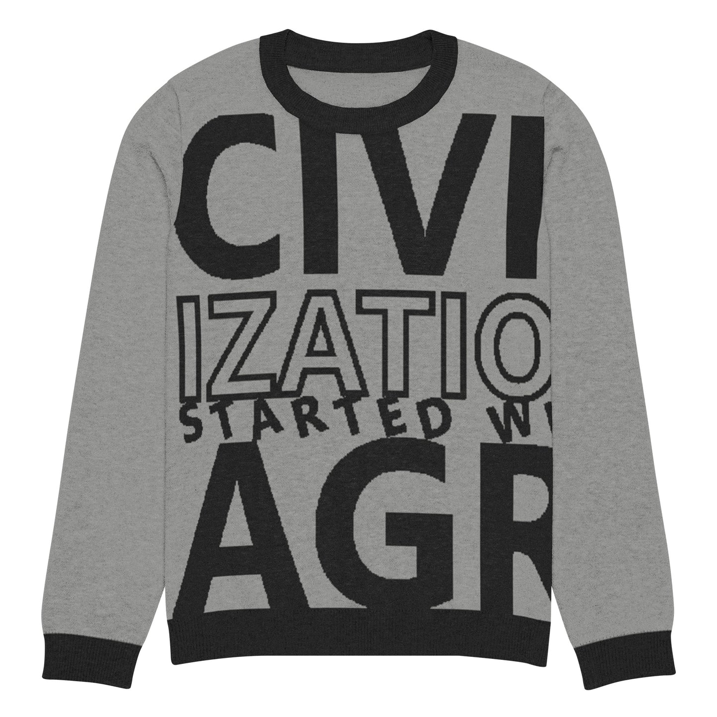 CIVILIZATION Knitted crew neck sweater