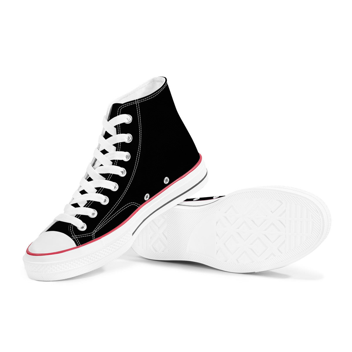 AZONTO D70 High Top Canvas Shoes - White