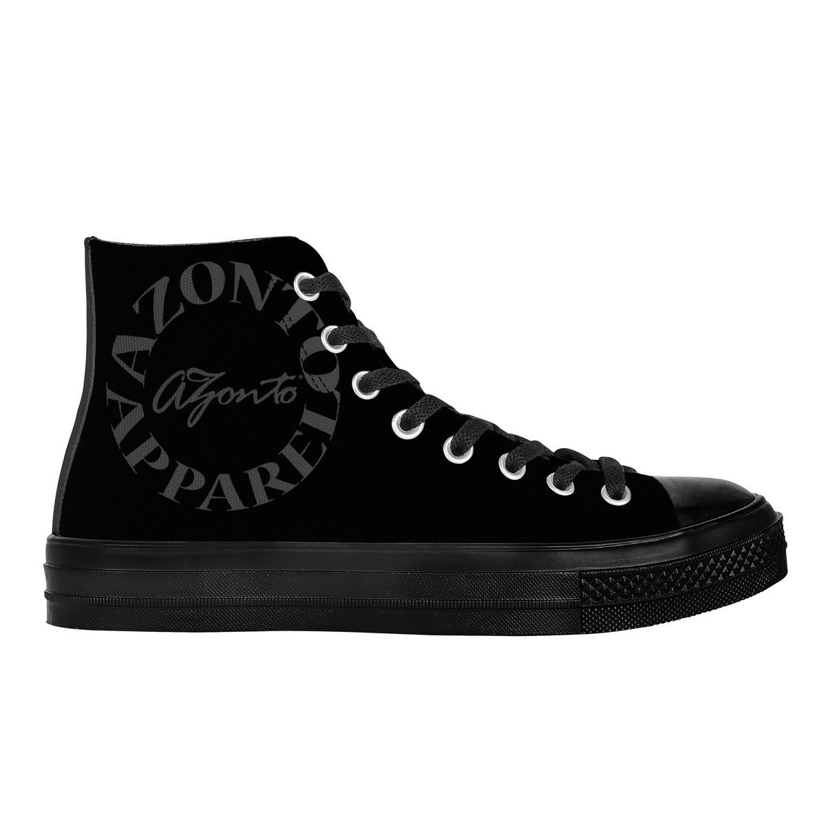 AZONTO SF_D71 High Top Canvas Shoes - Black