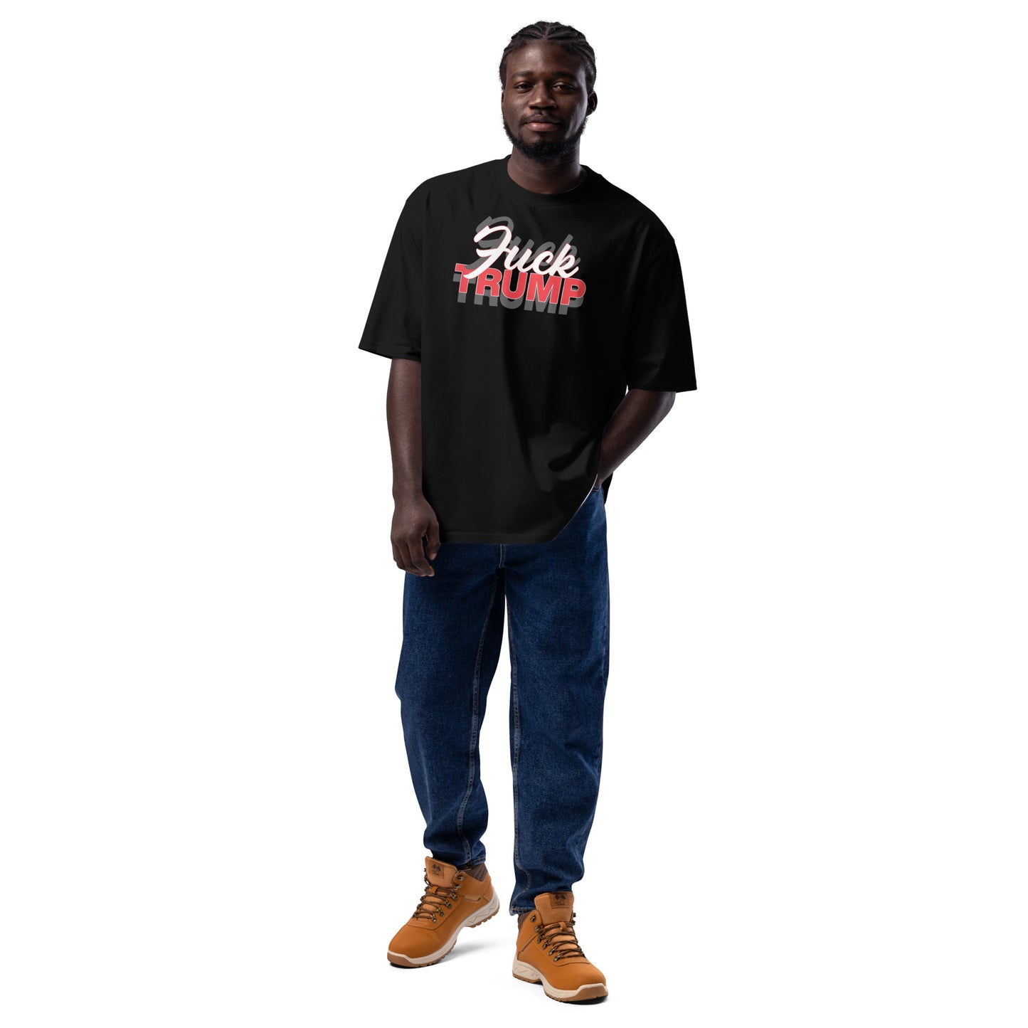 F TRUMP Oversized heavyweight t-shirt