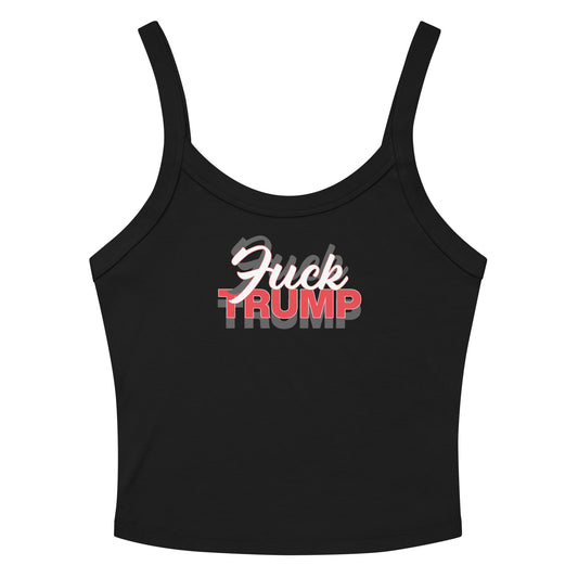 F TRUMP Women’s micro-rib tank top