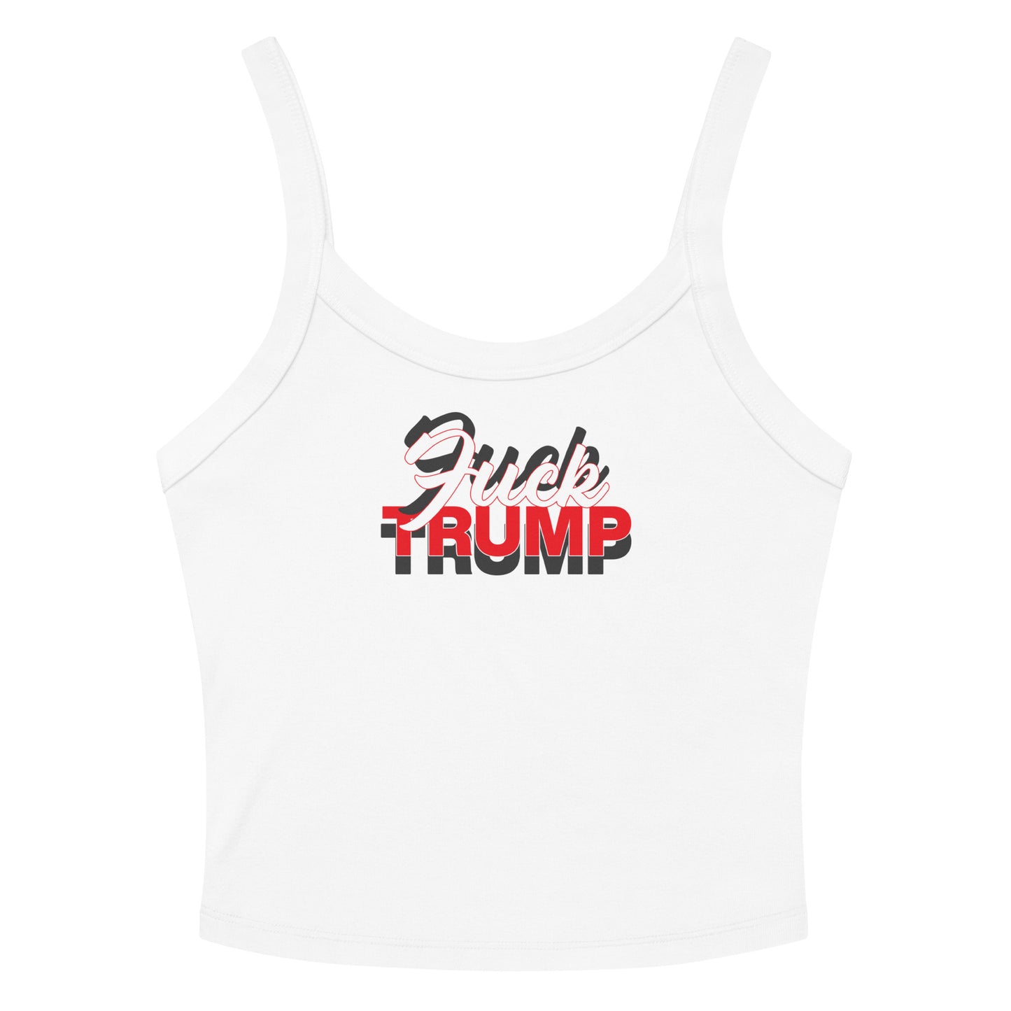 F TRUMP Women’s micro-rib tank top