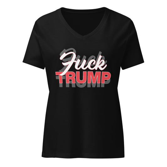 F TRUMP Women’s relaxed v-neck t-shirt