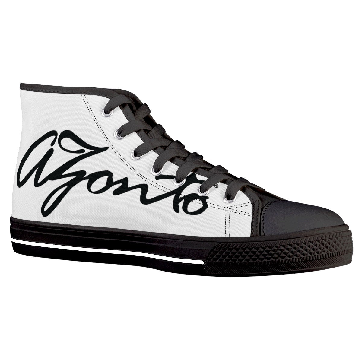 AZONTO Black High Top Canvas