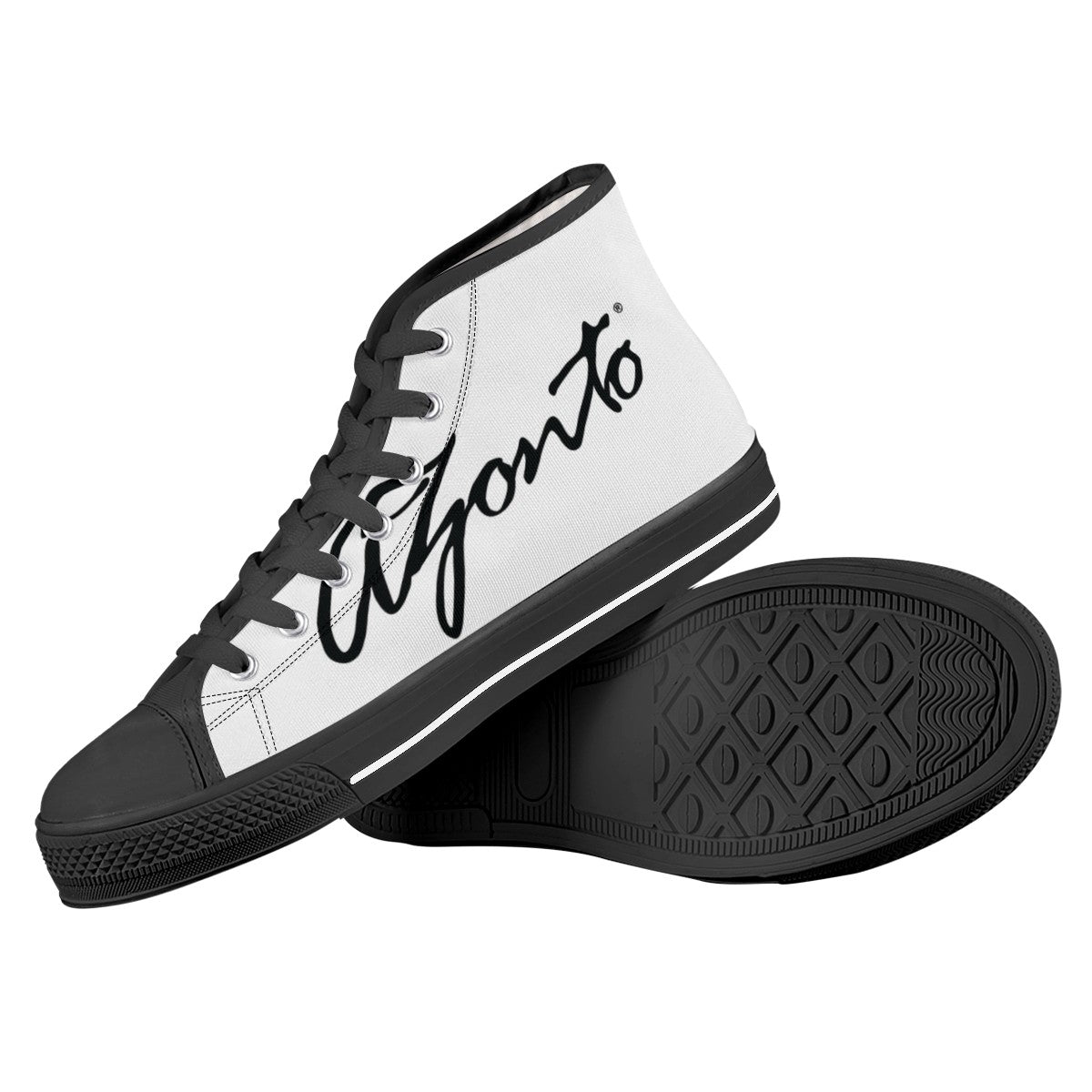 AZONTO Black High Top Canvas