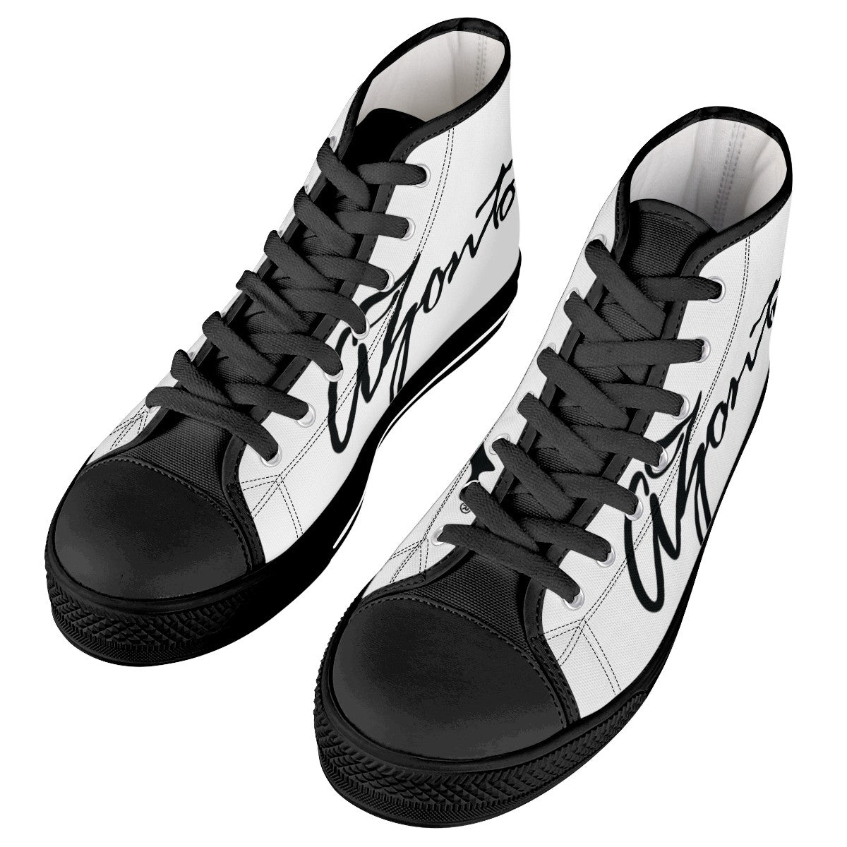 AZONTO Black High Top Canvas