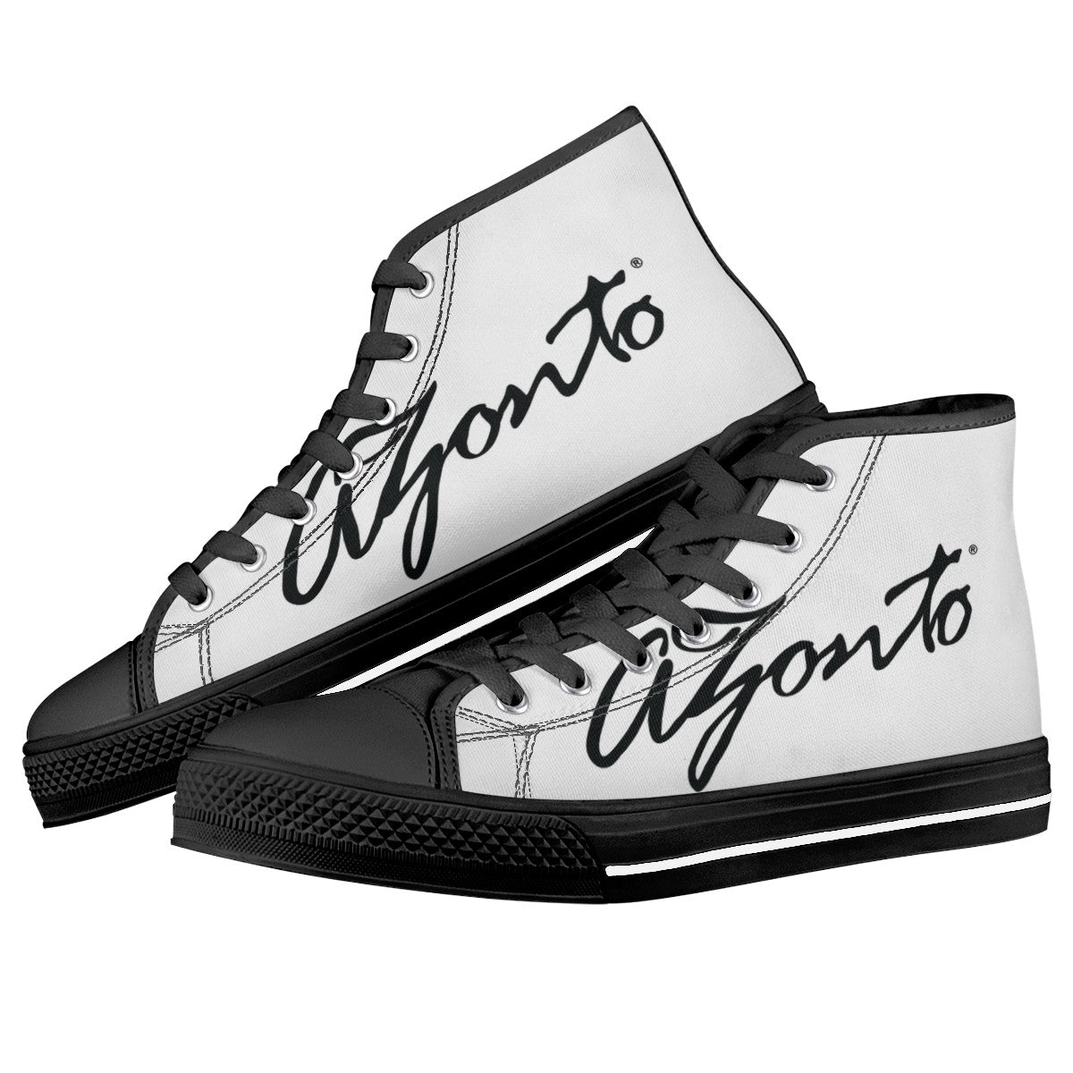 AZONTO Black High Top Canvas