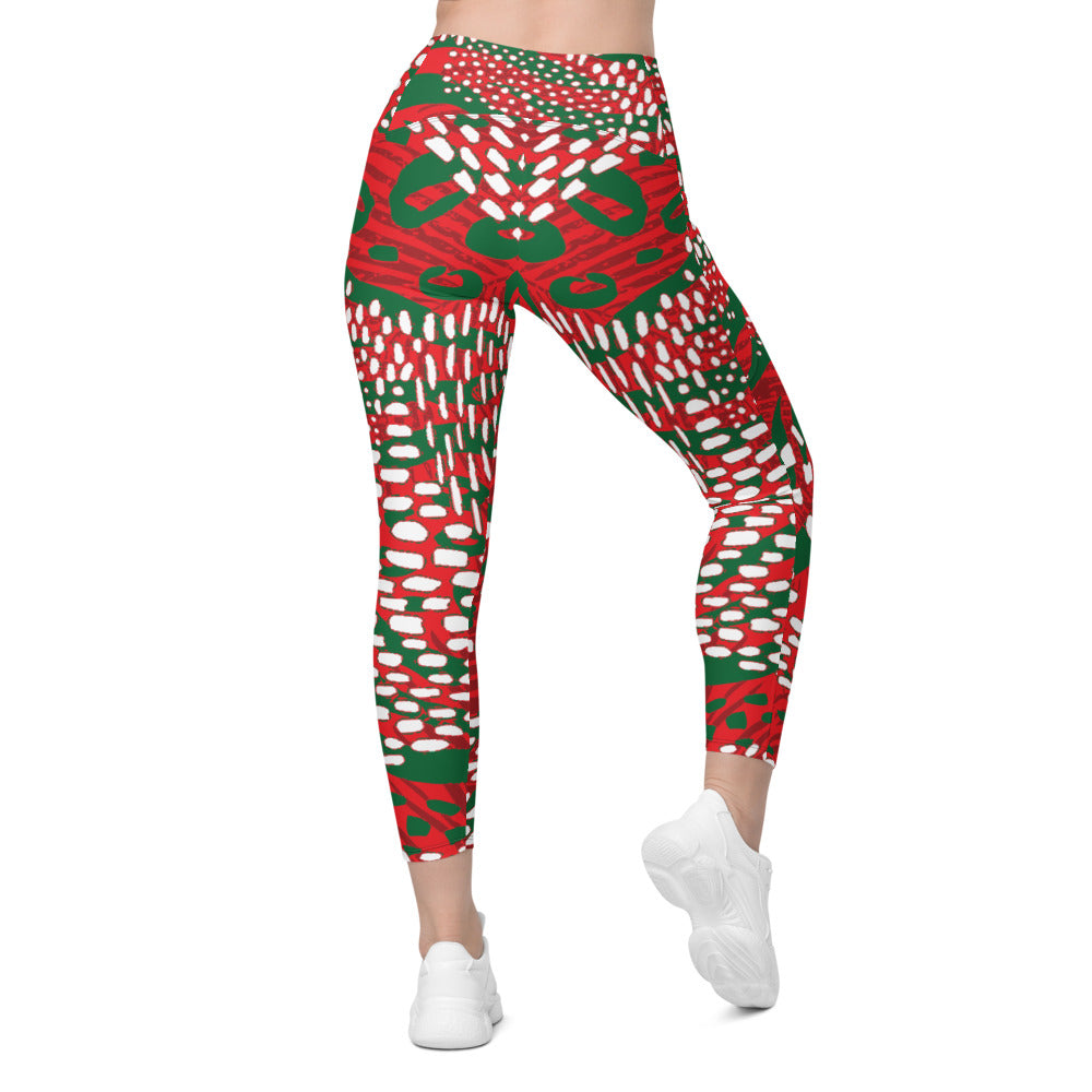 AZONTO Crossover leggings with pockets