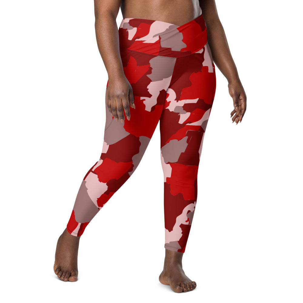 AZONTO Crossover leggings with pockets